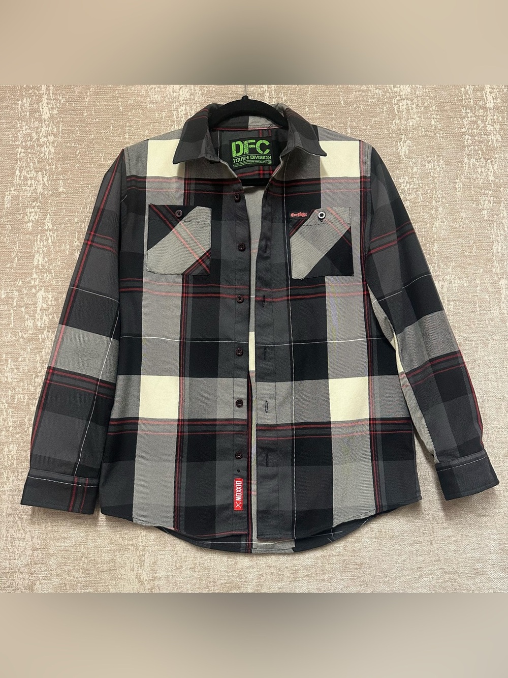 DIXXON DFC Youth Division button up flannel Cro-mags